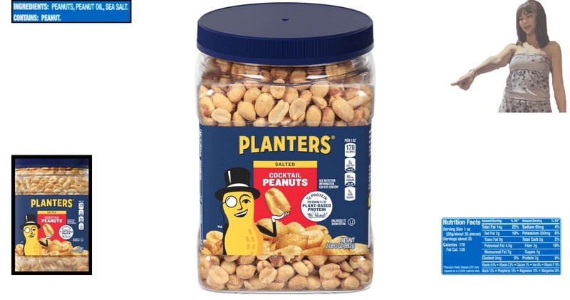 Bulk Salted Peanuts - Packed with 7g Protein in Kosher-Friendly 35oz Jar gallery
