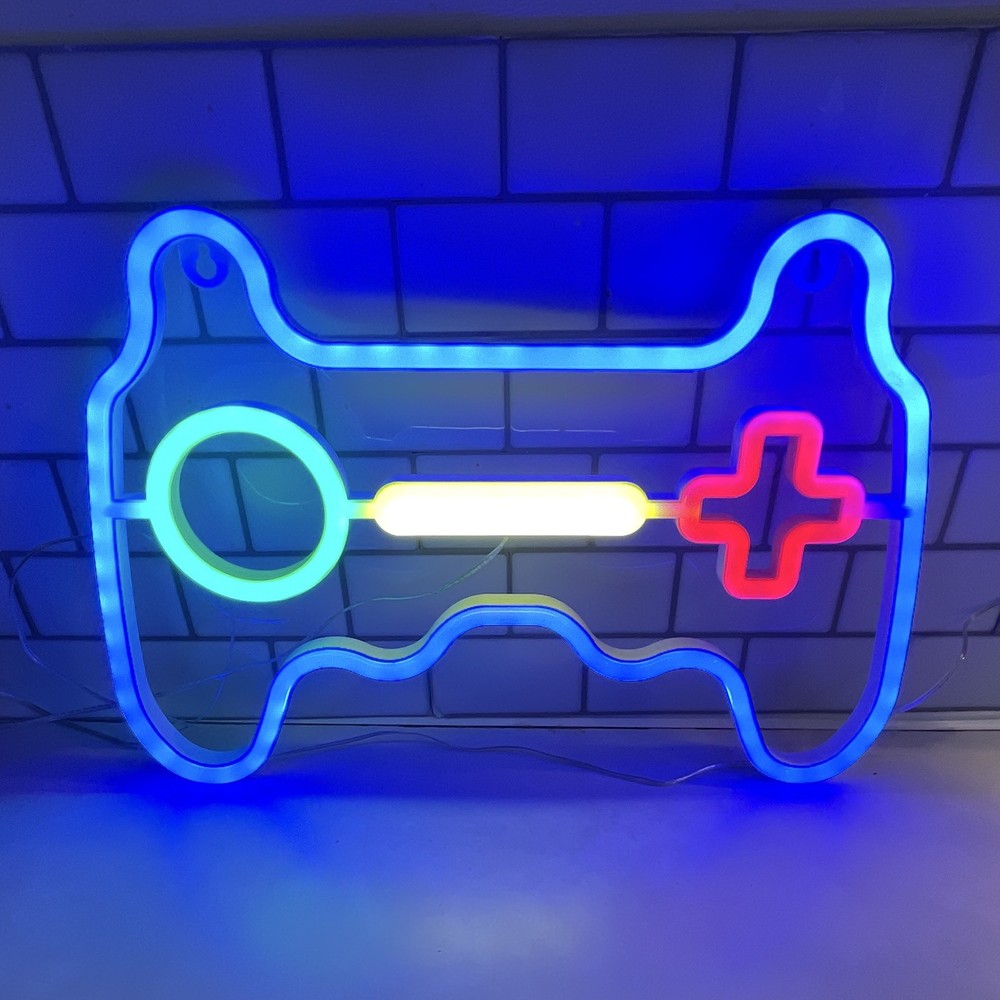 Gaming Theme LED Game Controller Multicolor USB. No block included.