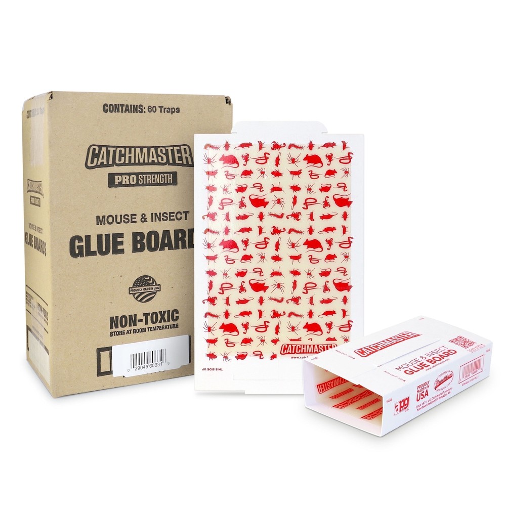 60 Pack Strength Mouse & Insect Glue Boards Traps Indoor for Home Pet Safe