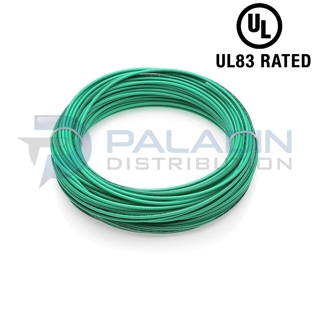 #10 AWG Gauge 600V THHN Stranded Copper Wire UL Listed - Green 50FT gallery