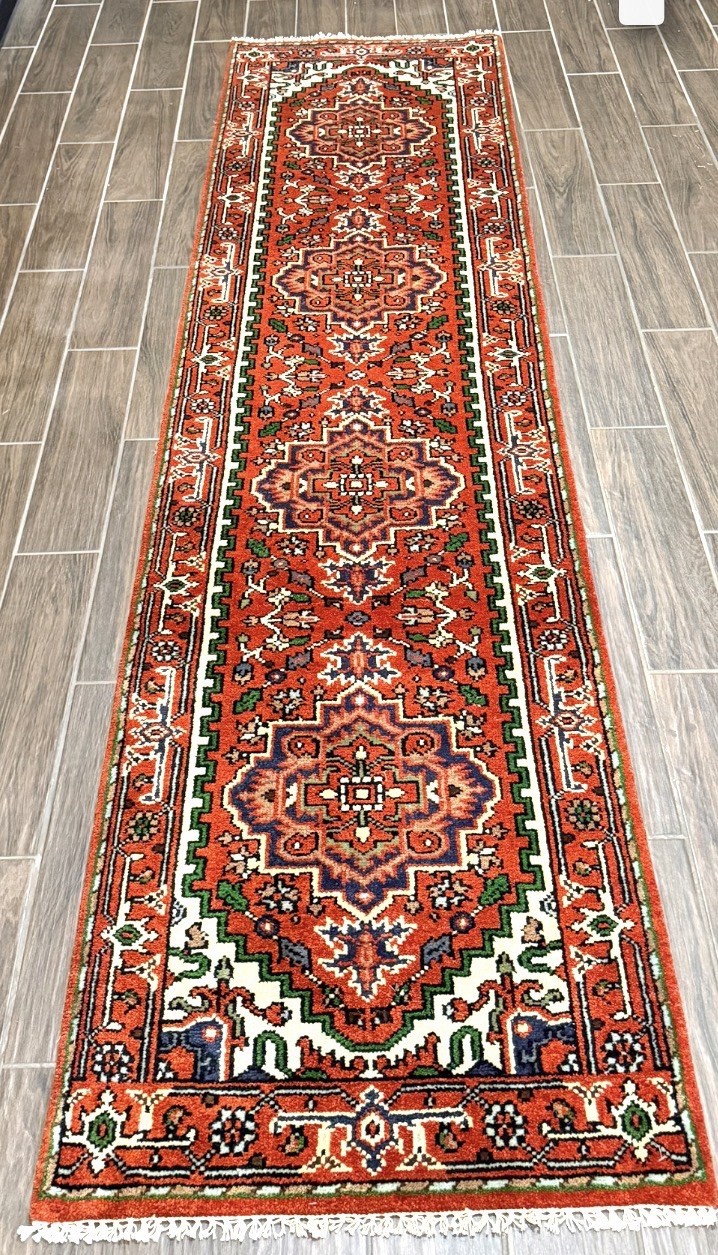 2' 7” x 10’6”ft. Vegetable Dye Hand Knotted Authentic Traditional Runner gallery