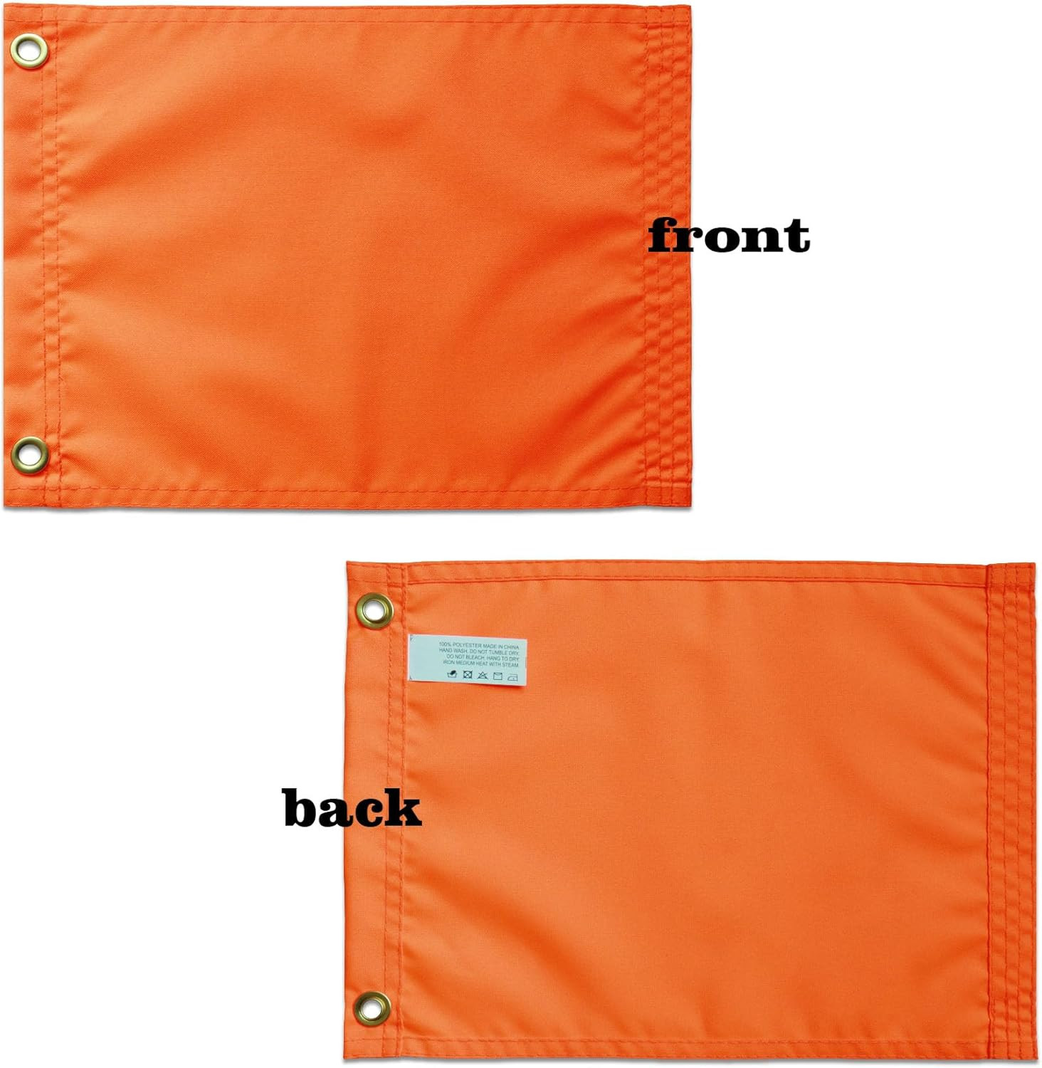 2 Pack Heavy Duty Orange Safety Flag 9X12 Inch for Boat UTV ATV Bicycle Car | Fo gallery