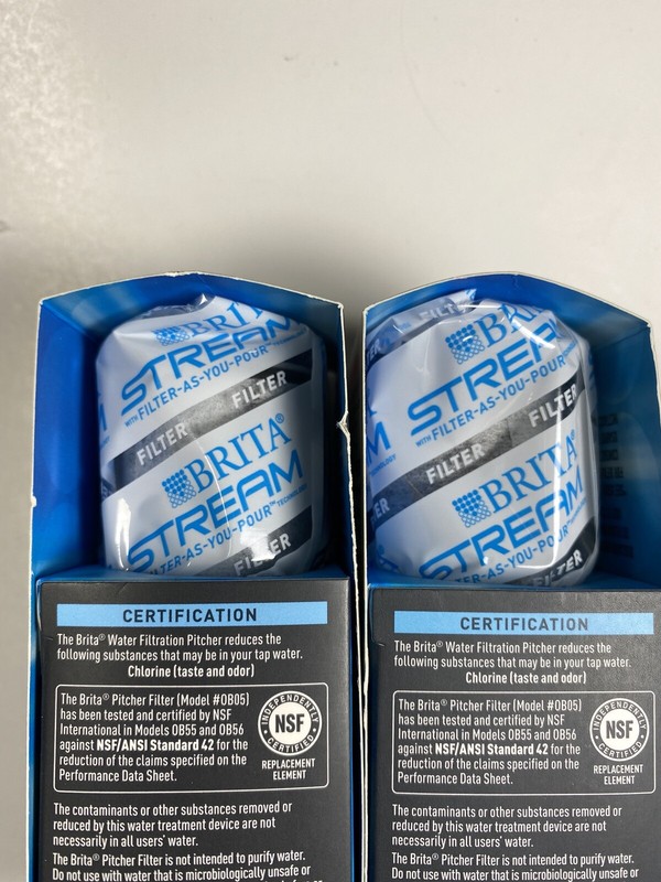 2 Original BRITA STREAM Filter As You Pour Pitcher Replacement Cartridges 0B05 gallery