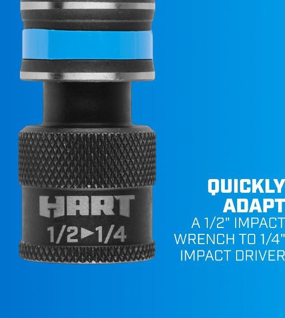 HART QUICK CHANGE ADAPTER (1/2" to 1/4") -Brand New in Factory Package gallery