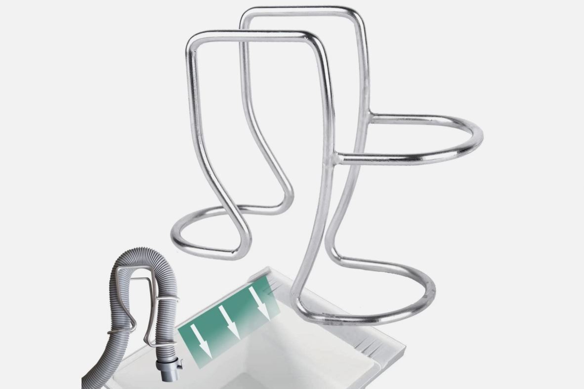 Easy to Install Washing Machine Flexible Drain Hose Holder / Stabilizer Hook gallery