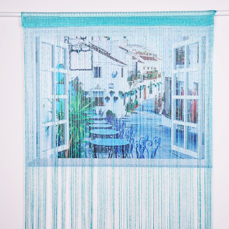 2 Pack 39 x 79 Inch String Curtains for Doorways Room Divider Curtains Hippie... gallery