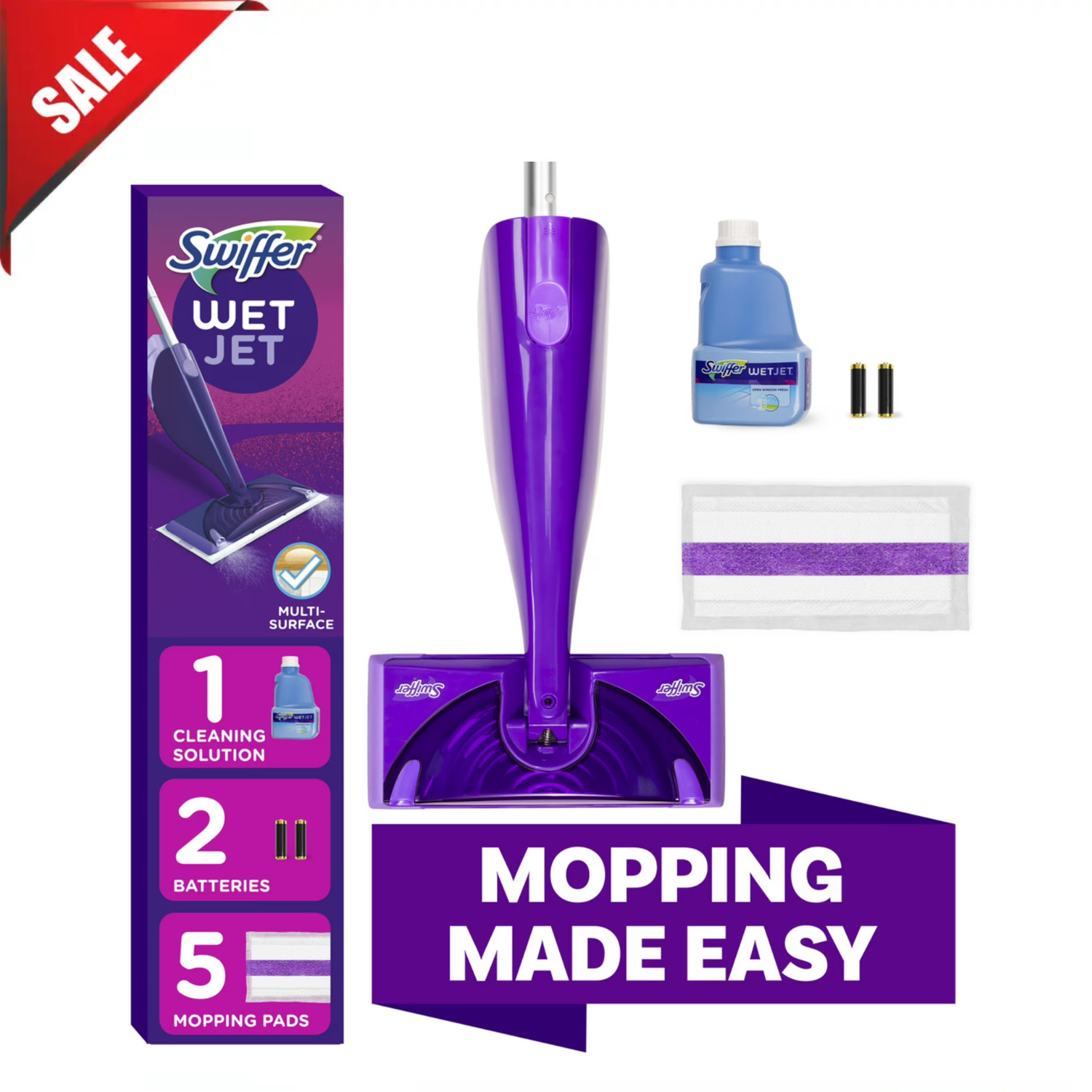 Swiffer Wet Jet Mop,Floor Cleaner for Mopping Wood, Laminate, Tile, Cleaning Set gallery