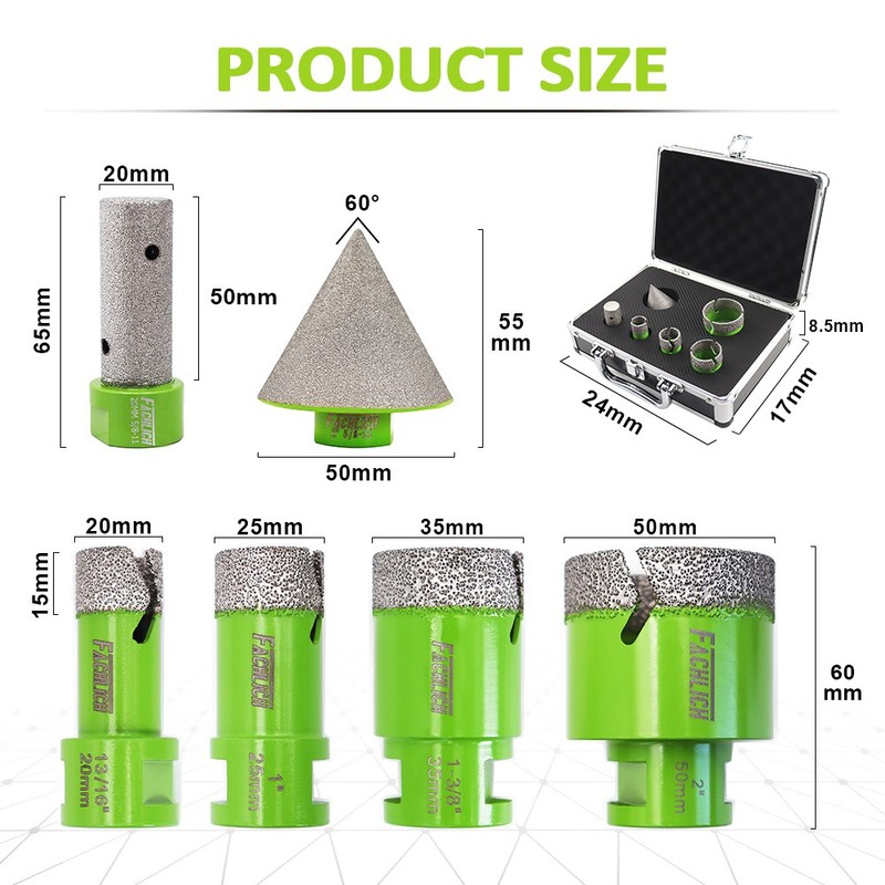 6pcs/Box Diamond Drilling Core Bits Cut Tool for Ceramic Granite Marble Hole Saw gallery
