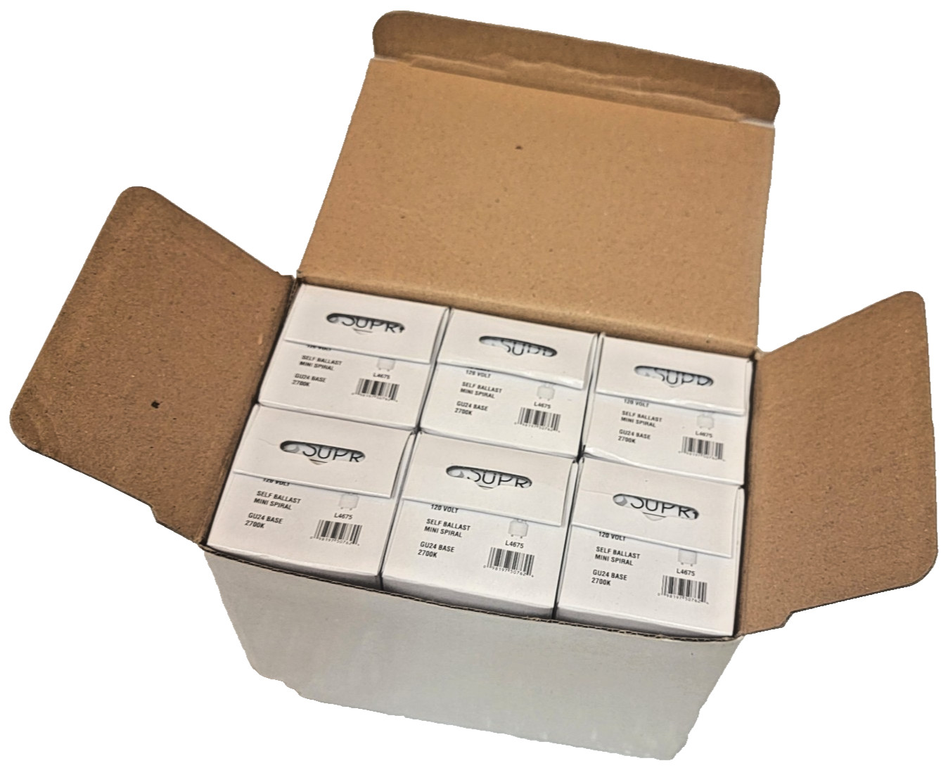 Supra (6 Pack) GU24 Mini Spiral 18W gallery