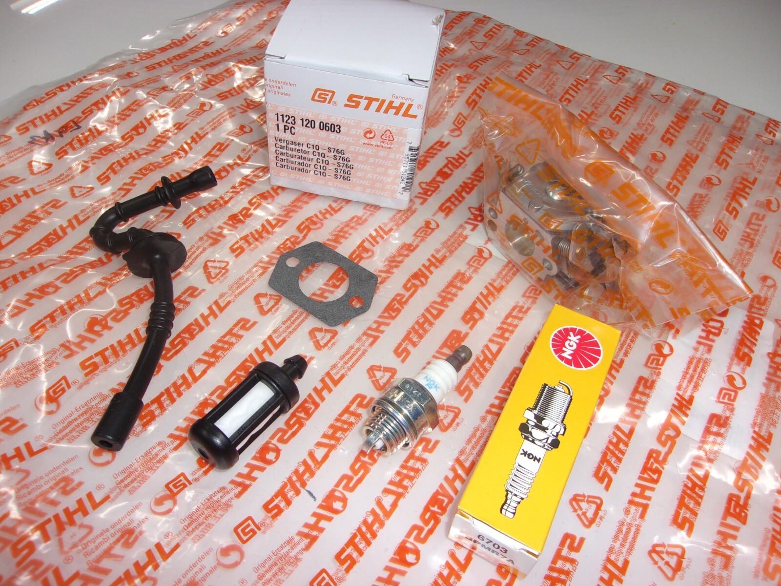 Stihl OEM MS250 Carburetor Fuel Service Kit MS 250 210 025 1123-120-0603 GM-N12C gallery