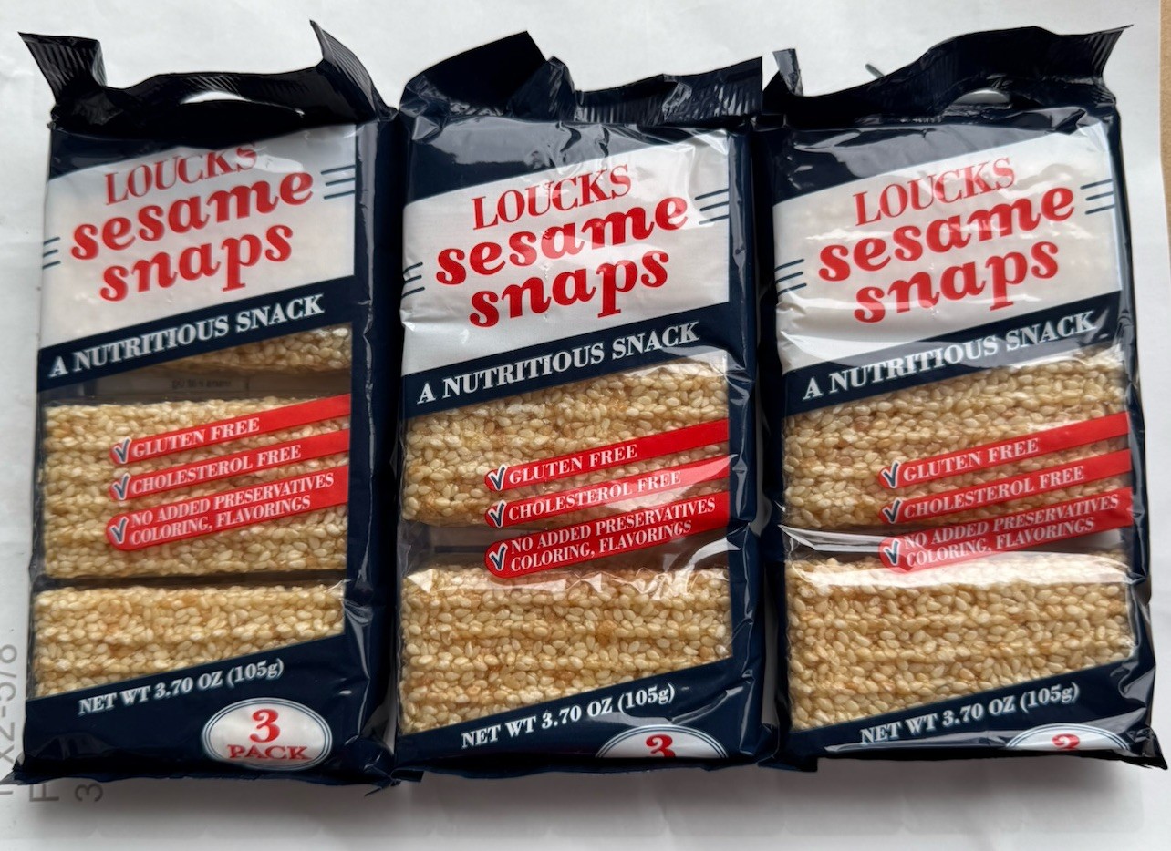 Lucks Sesame Snaps Bars Original Crunchy Snack Set of 3 Packs Gluten Free gallery