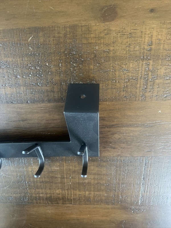 Black metal over the Door Hook No Assembly Required Door Hanger Hook Sturdy gallery