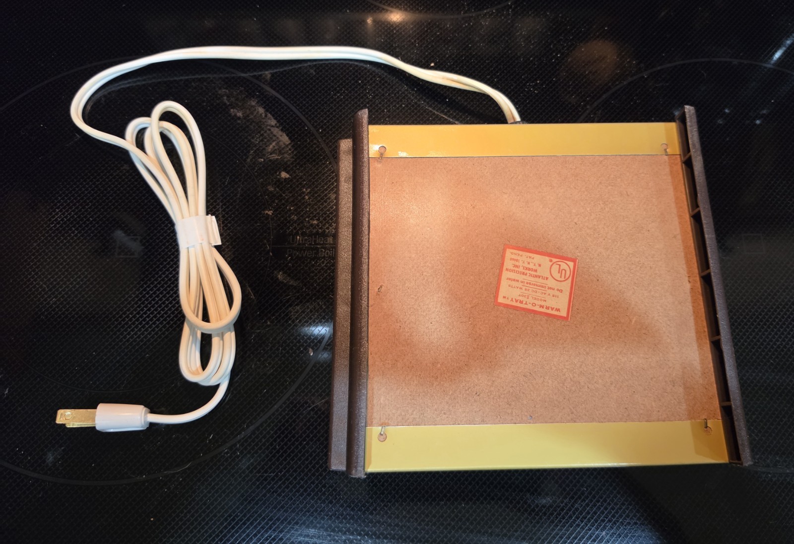 VIntage Atlantic Precision Works Warm-O-Tray Electric Warming Tray 35W 6in gallery