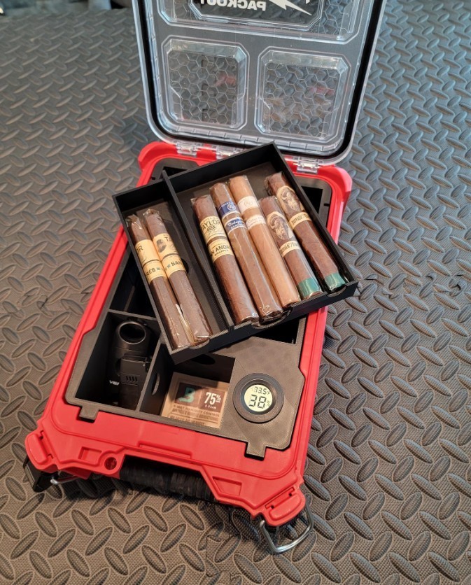 Cigar Humidor Insert With Included Hydrometer For Milwaukee 48-22-8435 gallery