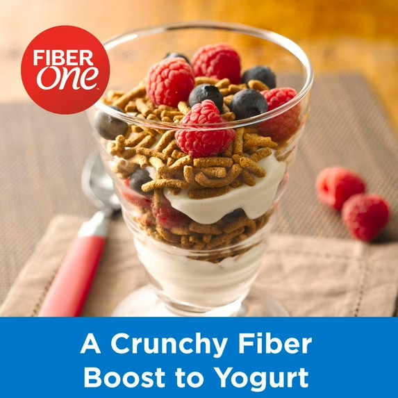 Fiber One Cereal, Original Bran, High Fiber Cereal Made with 19.6 oz (2 pack) gallery