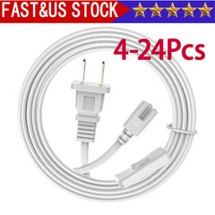 6ft 4-24Pcs US Plug Extension Cord for T8/T5 LED Lights – Durable & Reliable