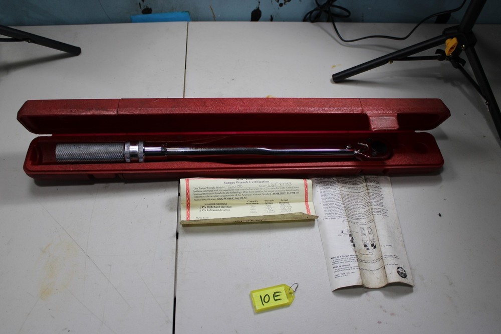 Mac Tools TW150R - 1/4" Drive - Axis-Head Torque Wrench 20-160 in-lbs.
