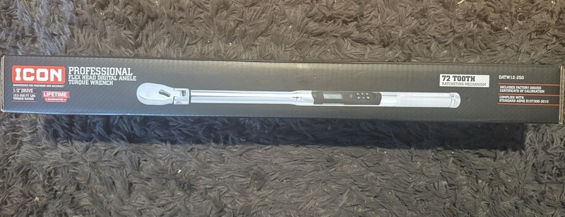 Icon DATW12-250 Flex Head Digital Angle Torque Wrench 1/2" Drive - New gallery