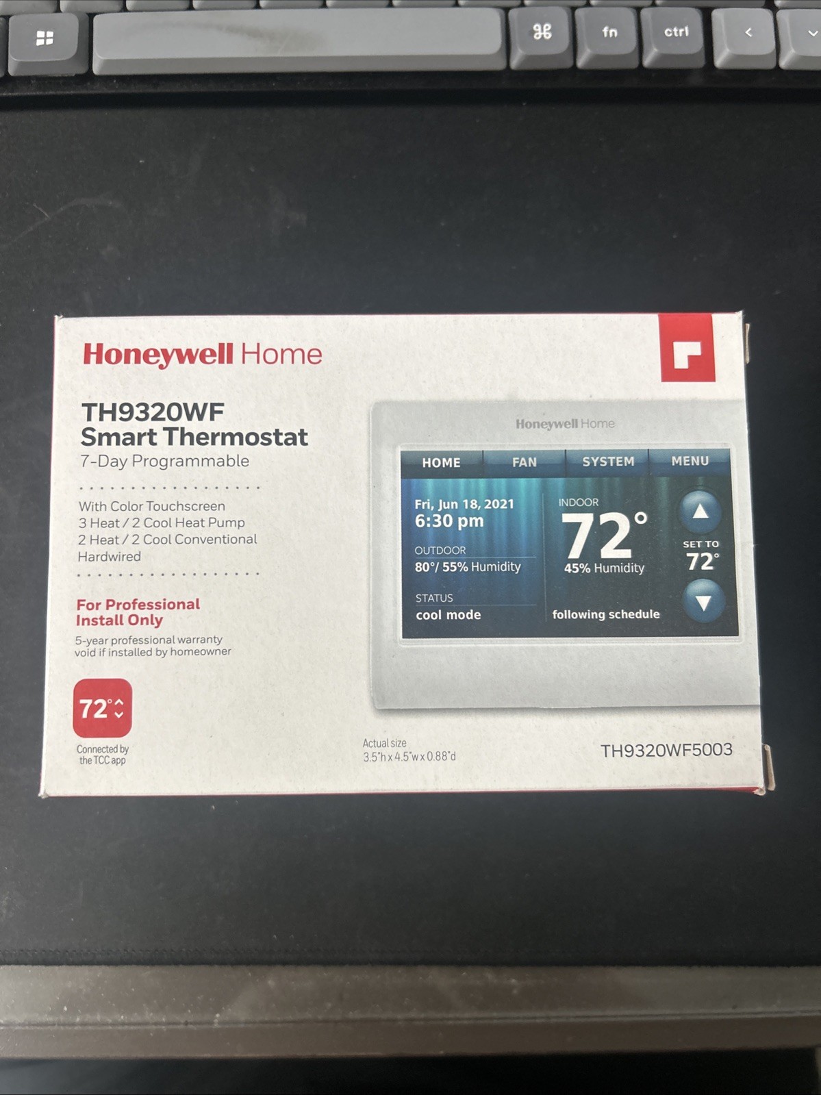 Honeywell Wi-Fi 7-Day Programmable Thermostat (TH9320WF5003) BRAND NEW IN BOX gallery