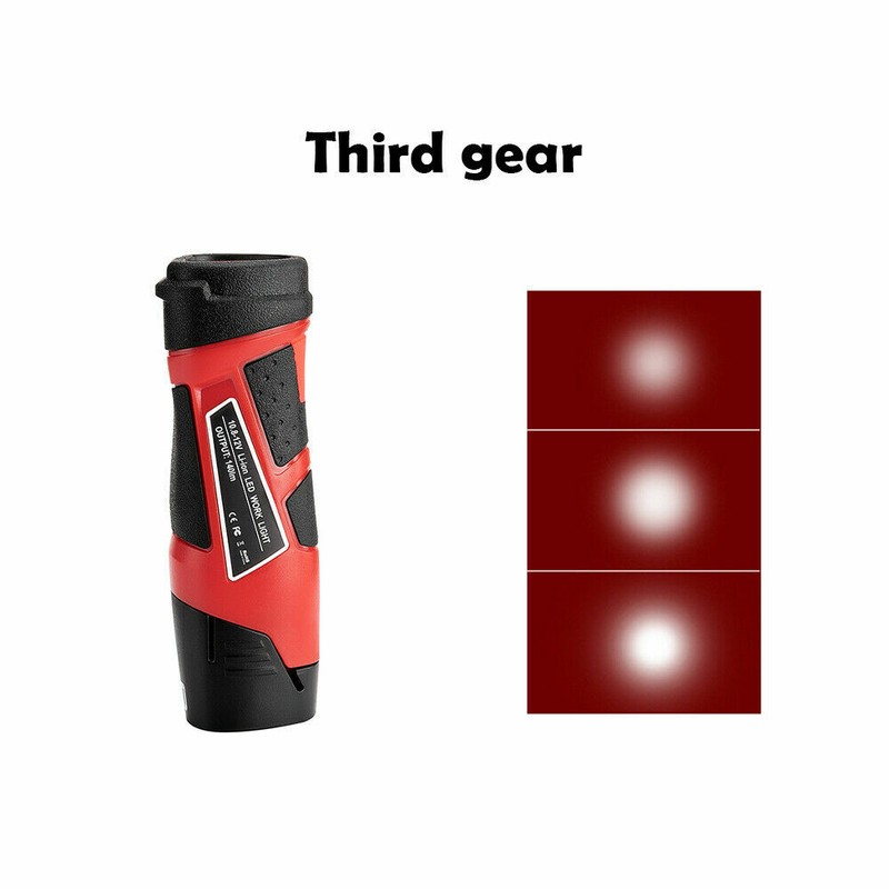 Portable Flashlight LED Work Light Spotlight For Milwaukee 12V Li-Ion Battery gallery