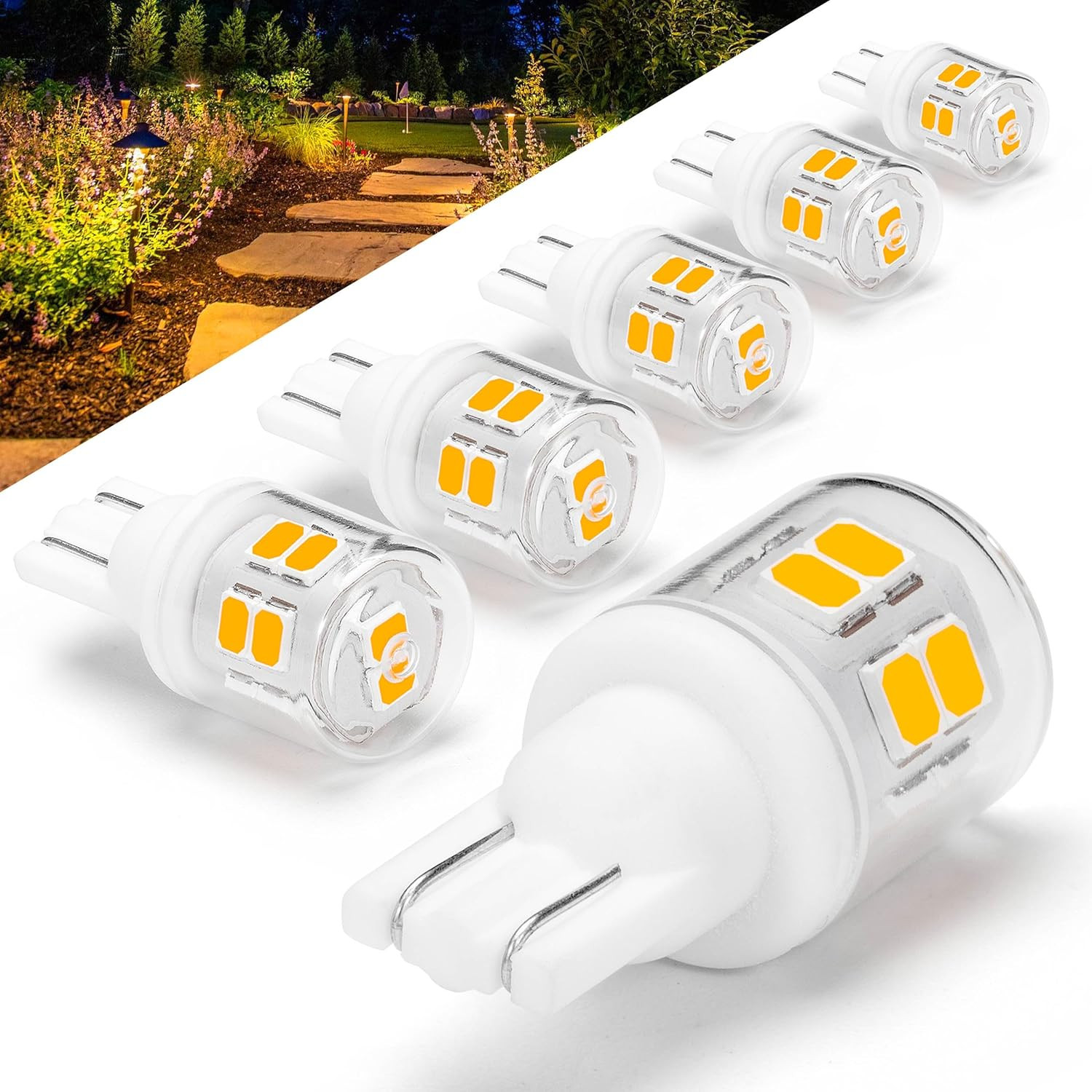T5 T10 LED Wedge Base Bulbs, 2700K Warm White 2 Watts Equivalent 11W 18W Incande gallery