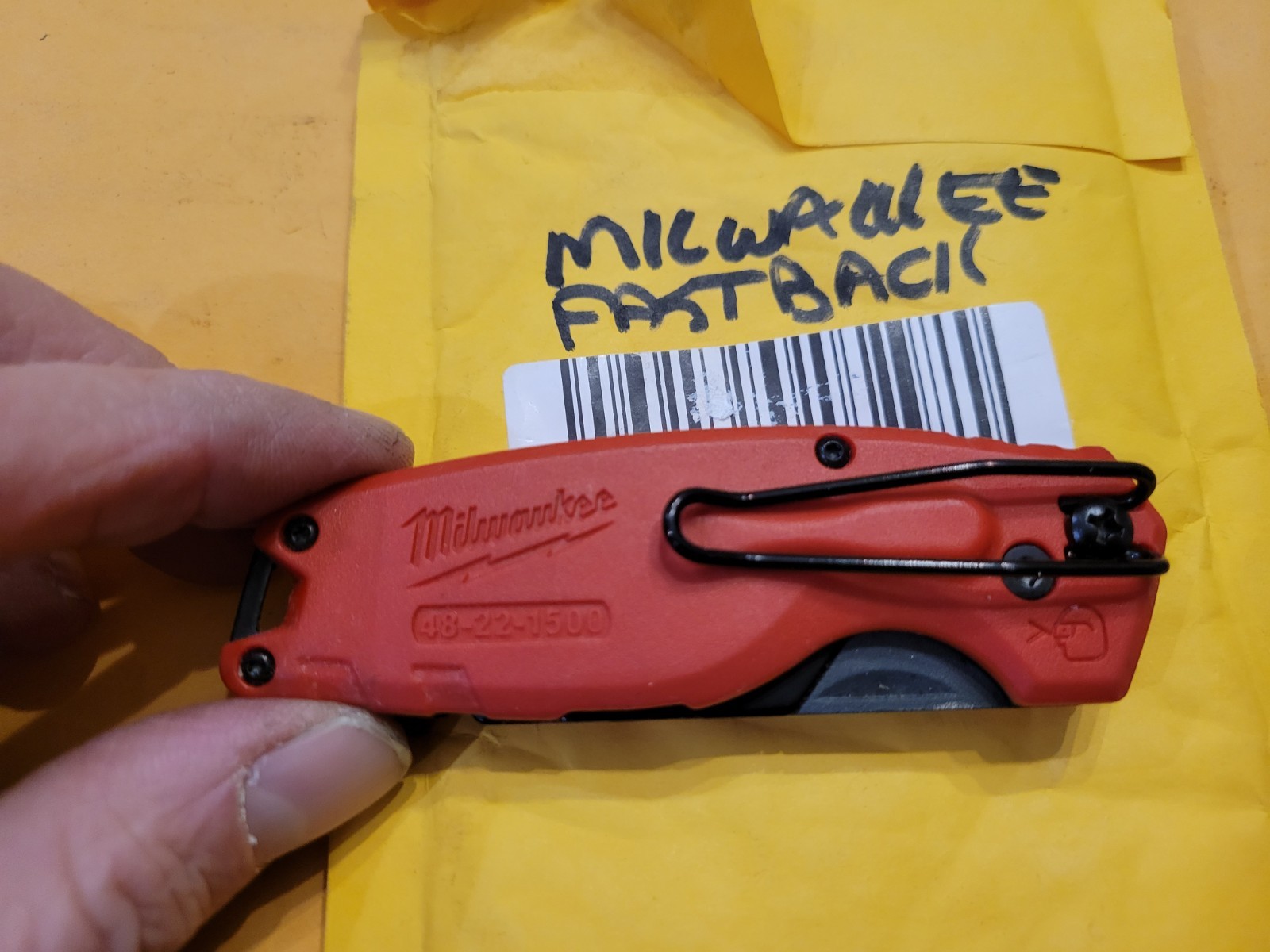 MILWAUKEE FASTBACK FOLDING KNIFE MODEL # 48-22 1540 gallery