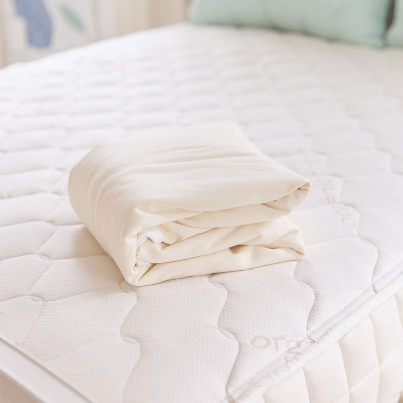 Organic Waterproof Mattress Protector Pad Washable & Reusable Fitted Stretch Kni gallery