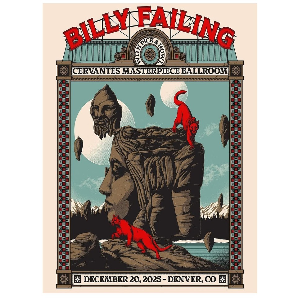 Billy Failing December 20 2025 Denver Colorado Poster gallery