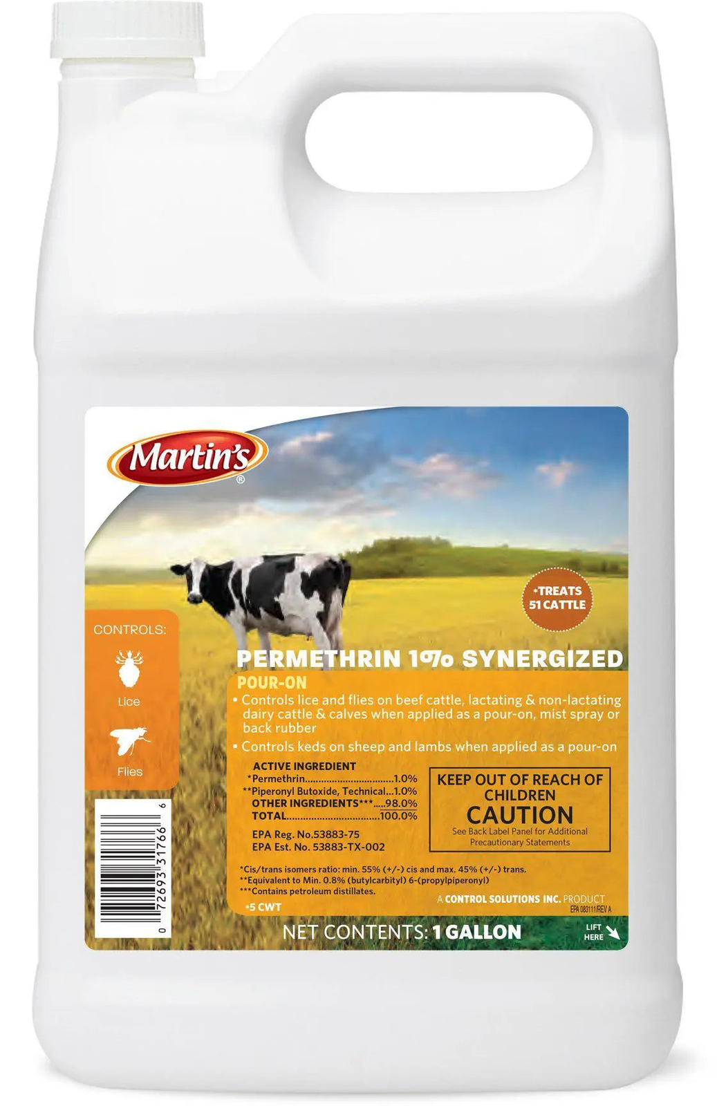 Martins Permethrin 1% Synergized on Beef Cattle Gallon gallery