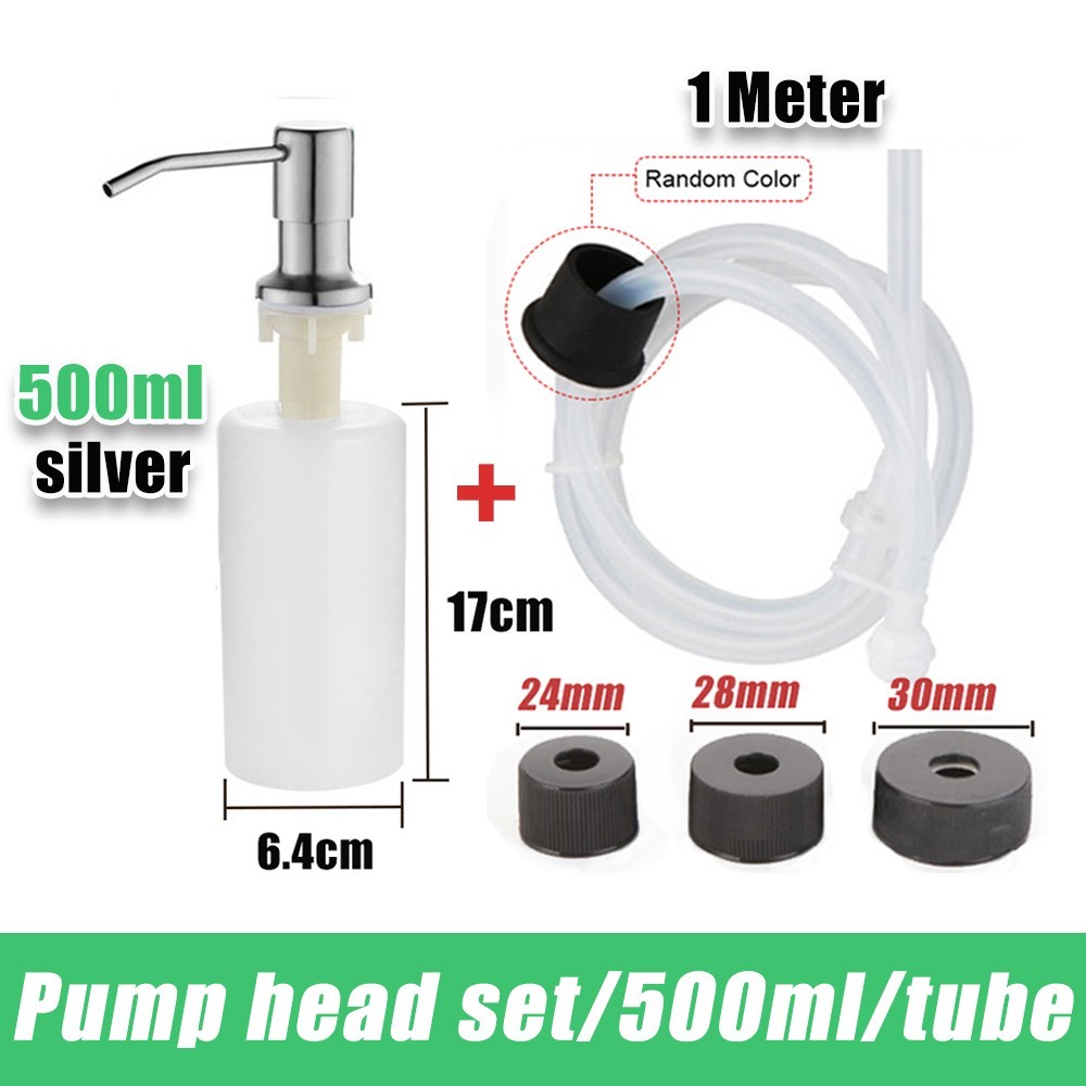 EEEkit Soap Dispenser Kitchen Sink Liquid Pump Bottle - Stainless Steel, 300ml gallery