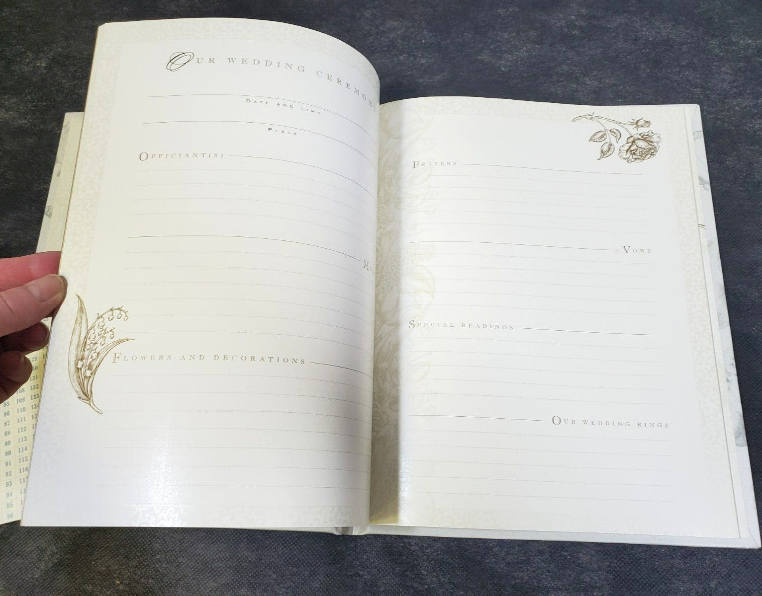 CR Gibson Cupid Arrow Wedding Memory Book Document your Wedding 9" x 11.25" Grey gallery