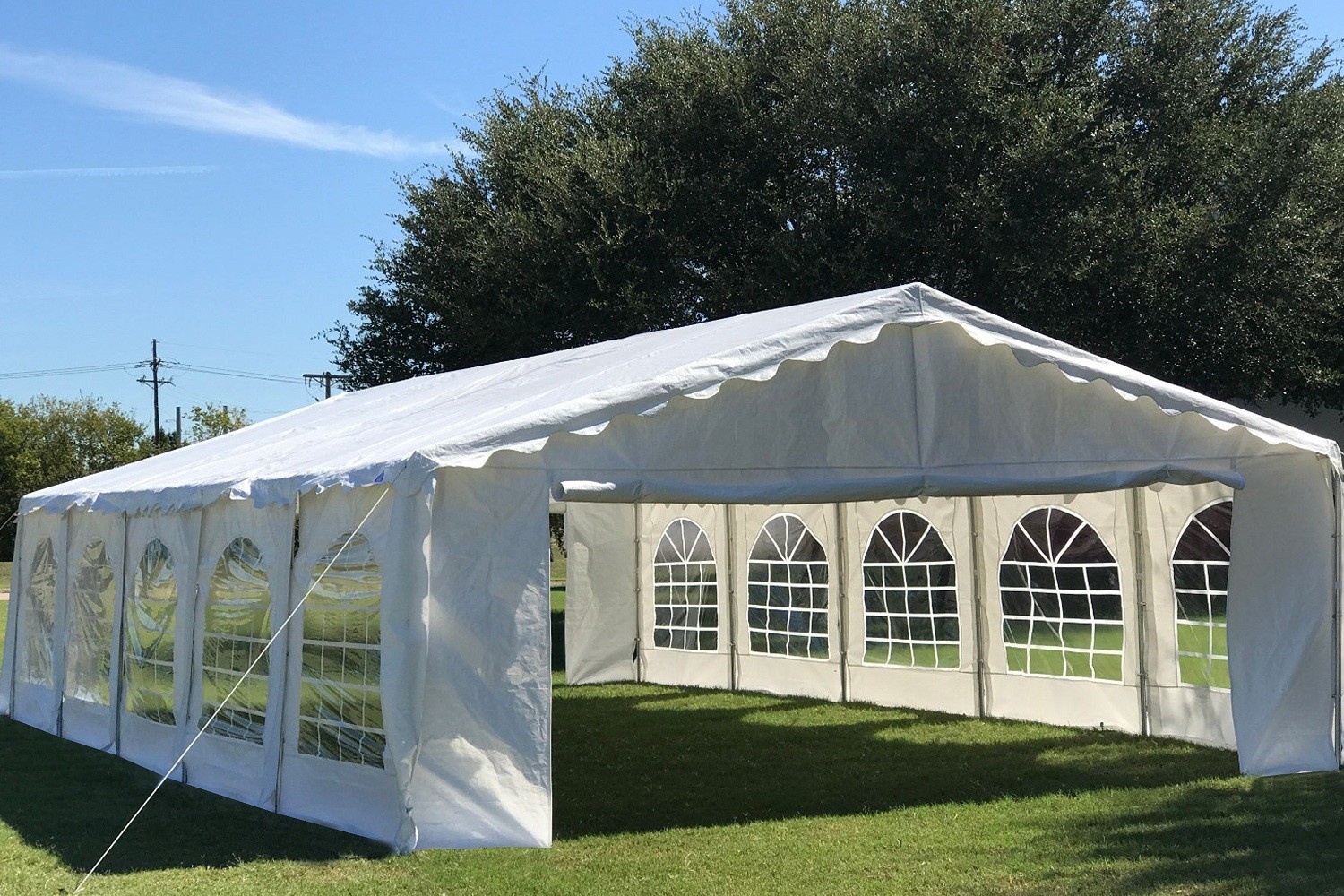 32'x20' Budget PE Wedding Party Canopy with Waterproof Top,Walls and Steel Frame gallery