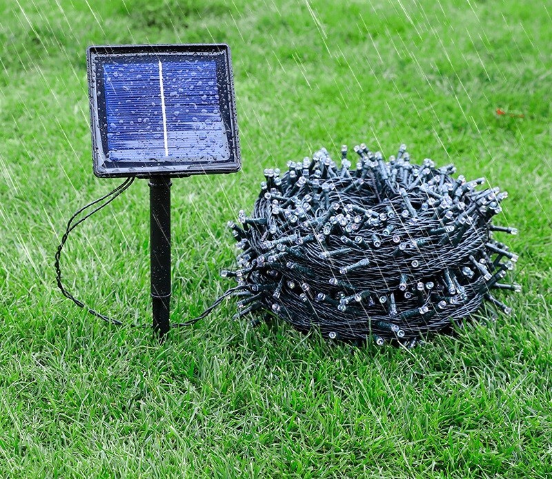 2Pack 100 LED Solar String Lights 40FT Warm White 8 Modes Auto On/Off Xmas Decor gallery