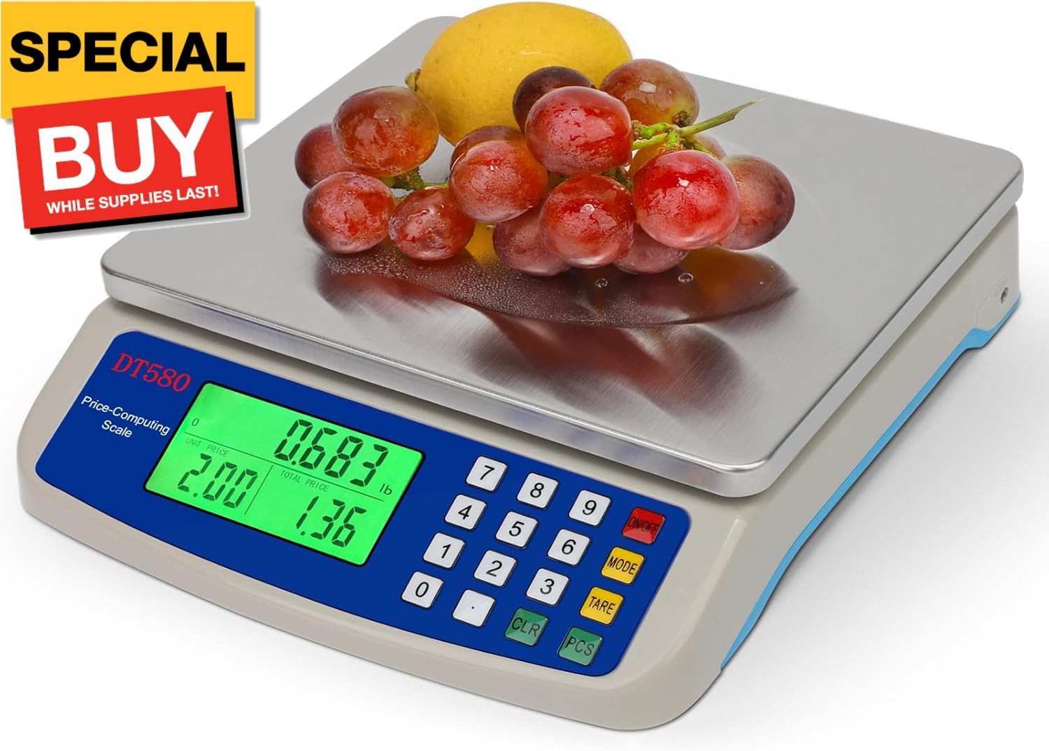 Large Digital Kitchen Scale 30KG Commercial Food Scale 66LB for Baking Bread Mea gallery