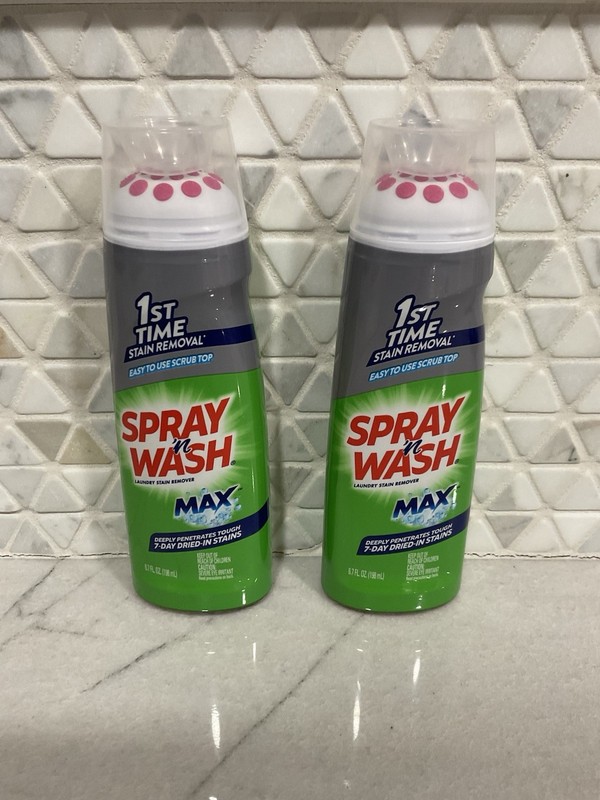 2 Pack - Spray n Wash Max Laundry Remover Gel Stick Easy To Use Scrub Top gallery