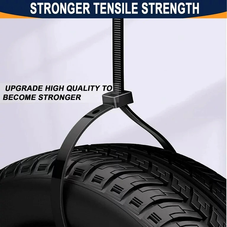 (36" INCH) 10 - 20 PACK BLACK CABLE ZIP TIES Heavy Duty UV Resistant Nylon 66 UL gallery