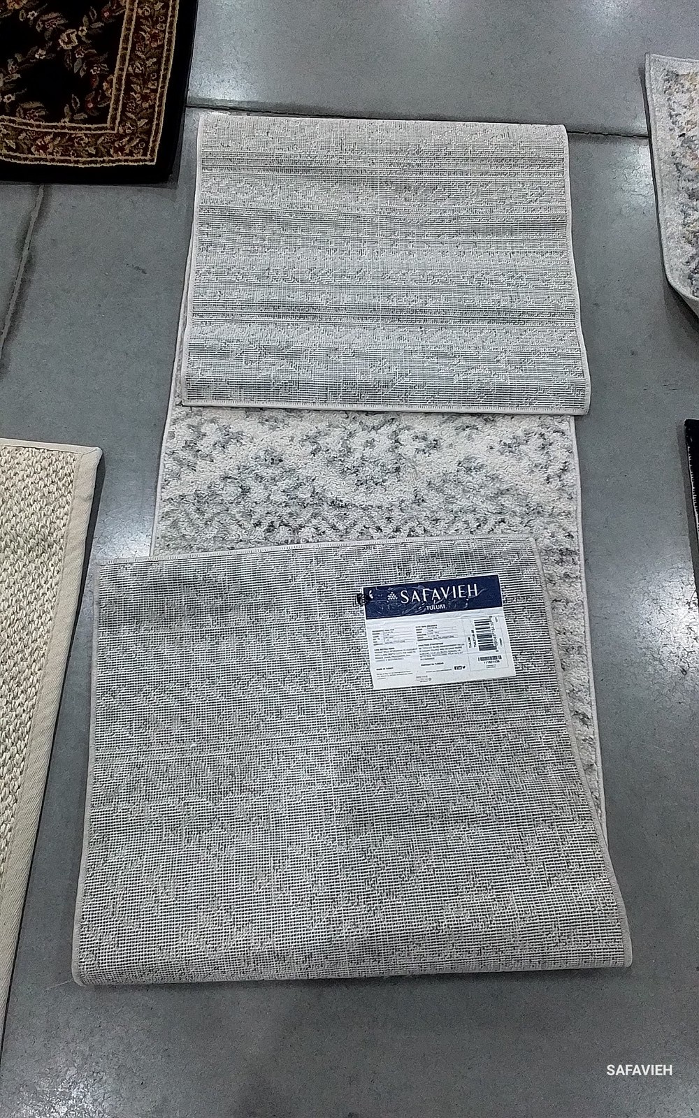 IVORY / GREY 2'-0" x 8'-0" Back Stain Rug, Reduced Price 1172797089 TUL272A-28 gallery