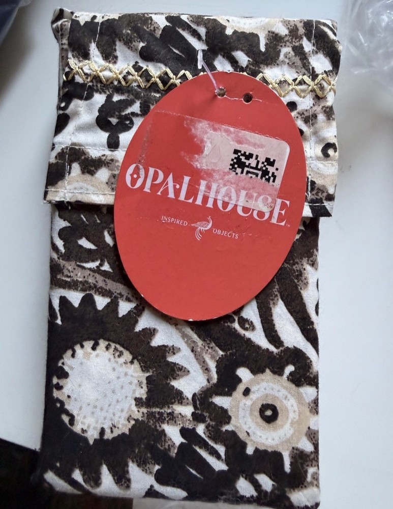 Opalhouse Cotton Percale Embroidered Hem King Pillowcases brown new Mallorca