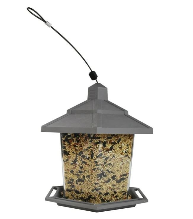 Pennington Earth Smart, Gray Plastic, Hopper Wild Bird Feeder, 2.5 lb. Capacity gallery