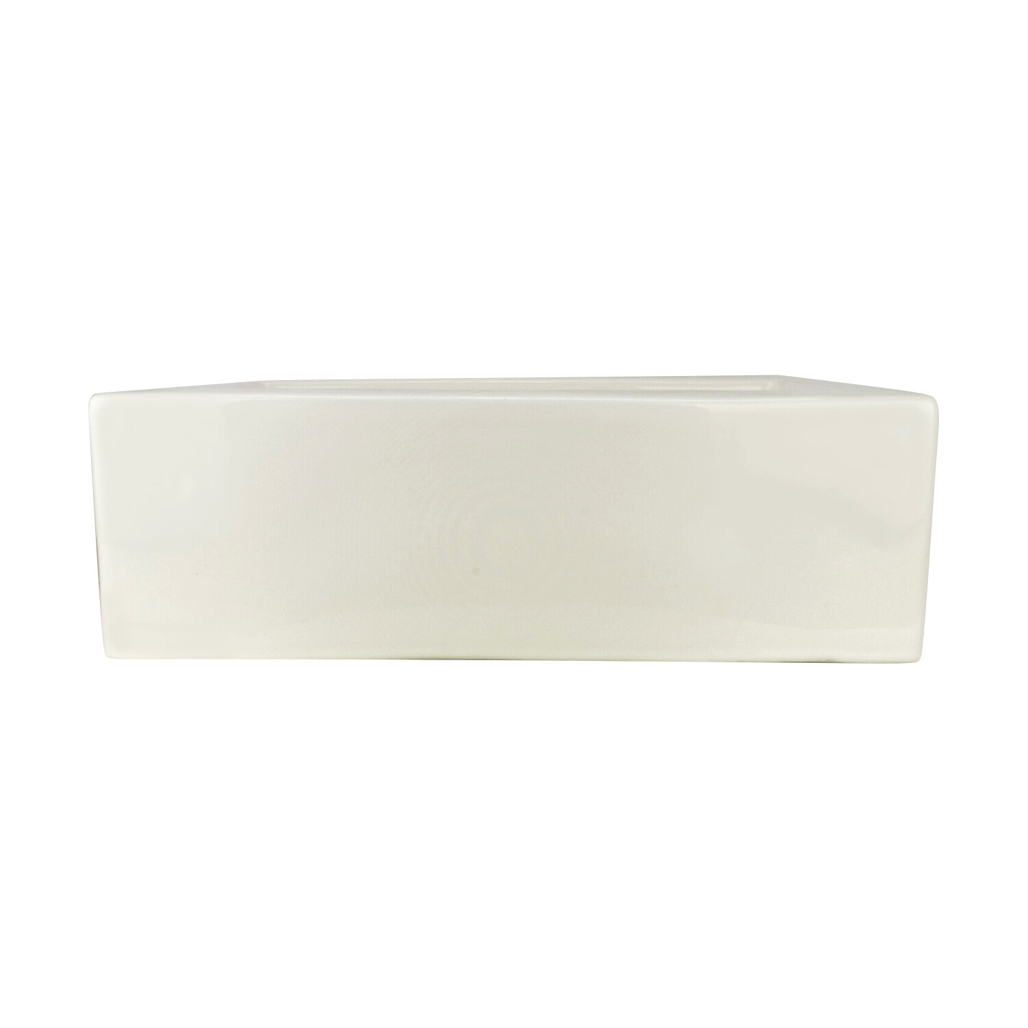 Rectangular Box Shaped Vessel Bathroom Sink 20 1/8" X 16 1/8" Ivory Porcelain gallery