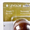 Levolor FINIALS Wood Round Ball ~ fits 1-3/8" Rods ~ Warm Walnut New gallery
