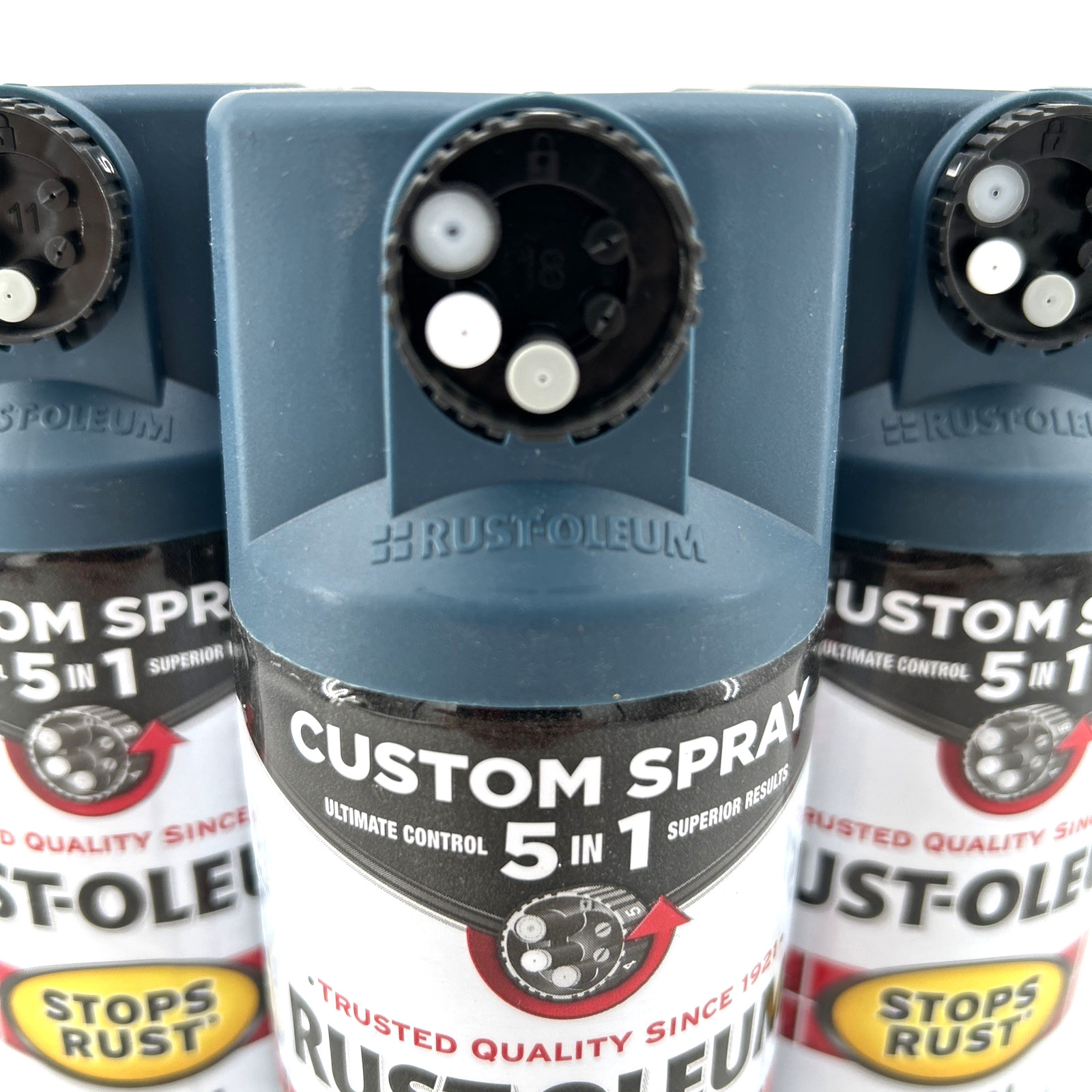 Rust-Oleum Satin Protective Enamel Spray Paint 12 oz Lot Of 3 Midnight Blue gallery