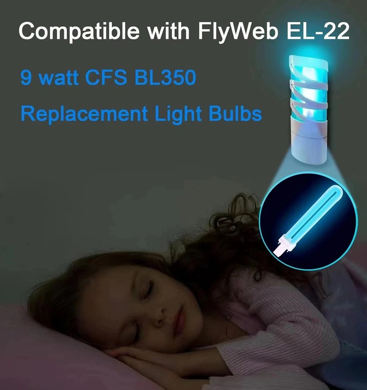 9 Watts Replacement Fluorescent Bulb Compatible with Flyweb Classic Fly Light EL gallery