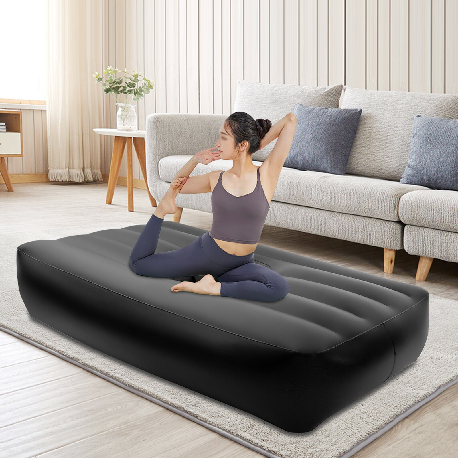 Post Surgery Recovery Bed with Hole PVC Inflatable Bed Mattress 72*40*17in gallery