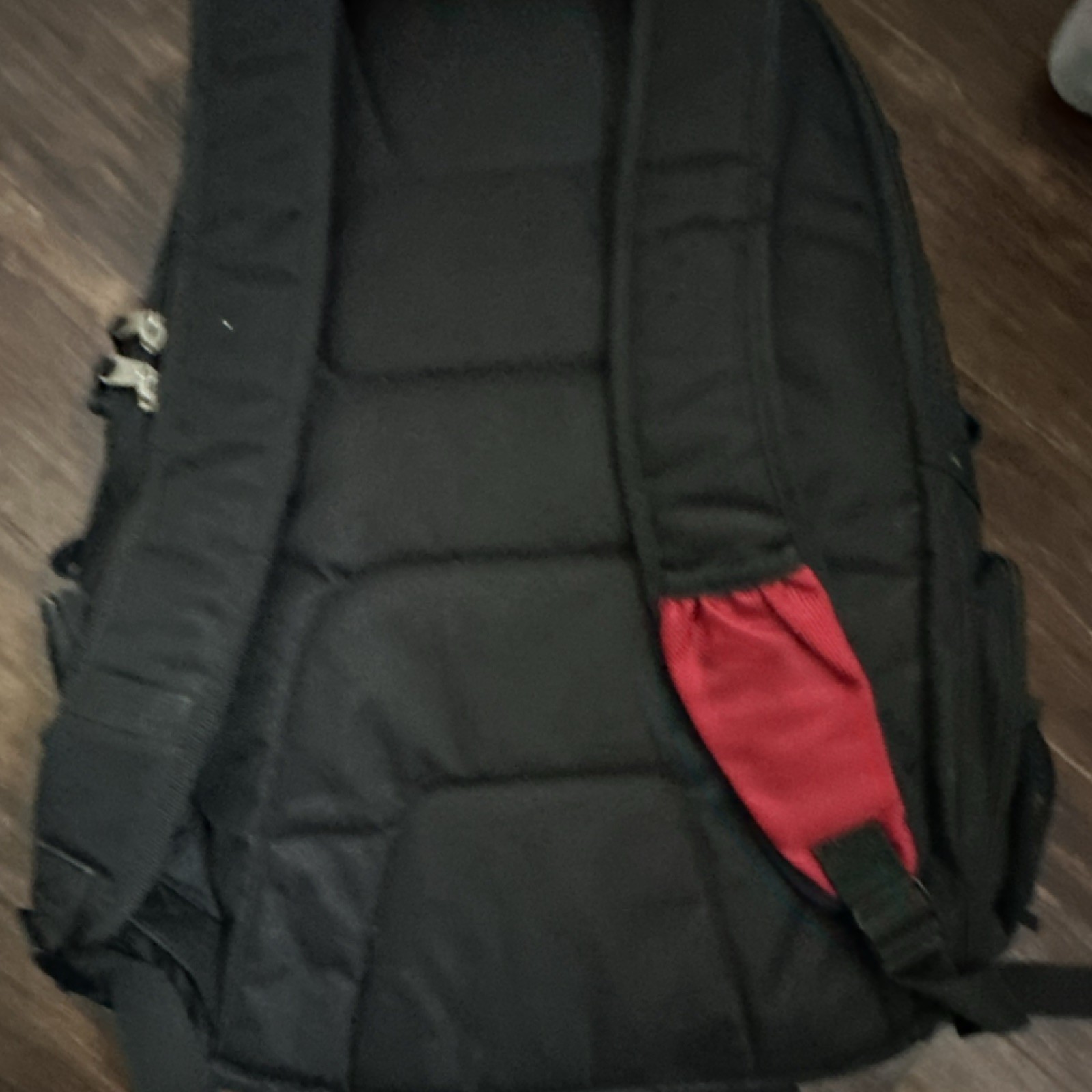 Athletic Works Hiking Backpack Black/Red Polyester, 6 Pockets, Compartments 3