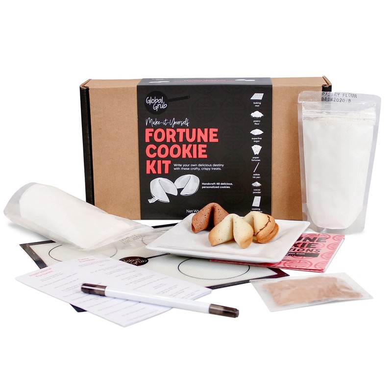 Global Grub DIY Fortune Cookie Kit | Makes 48 | Includes Flour, Sugar, Cocoa ... gallery