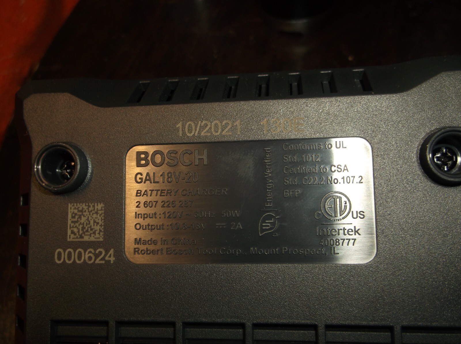 NEW BOSCH GAL18V-20 18V 18 Volt Lithium-Ion Fast Battery Charger gallery