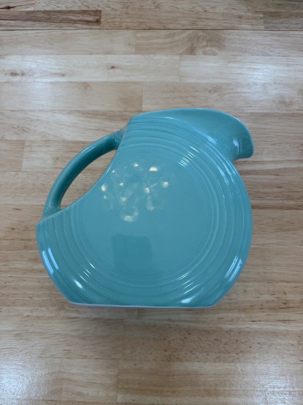 Fiesta Scooby-Doo Blue Ceramic Pitcher, 32 oz, Glossy, Microwave/Dishwasher Safe gallery