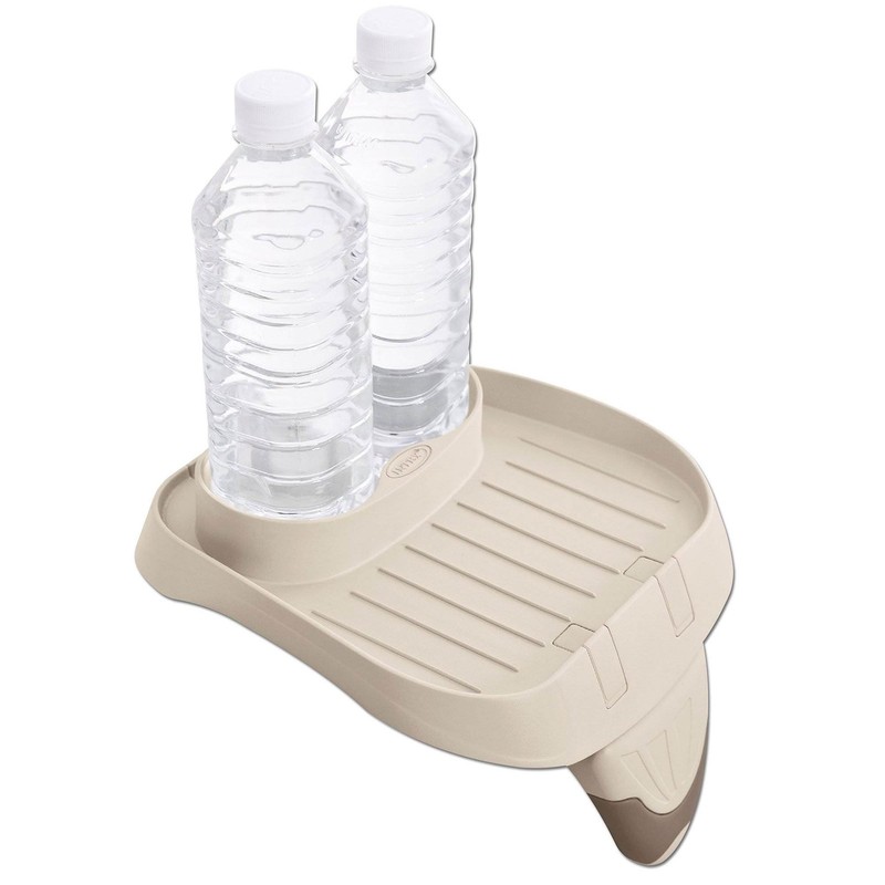 Intex PureSpa Plus Portable Inflatable Spa & Attachable Snack Tray, Tan (4 Pack) gallery