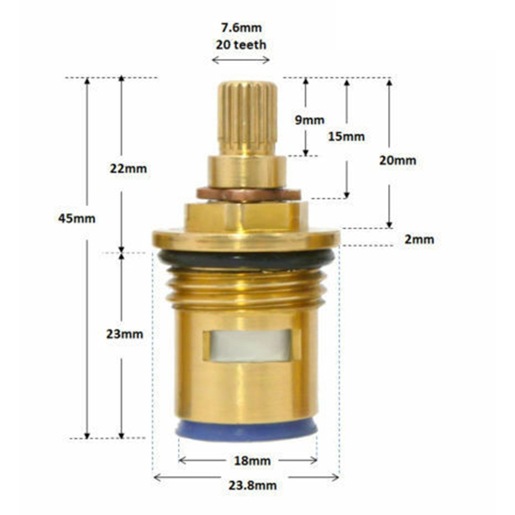 Valves High quality G1 / 2 (1/2 "20.5mm) Replacement Ceramic Cartridge gallery